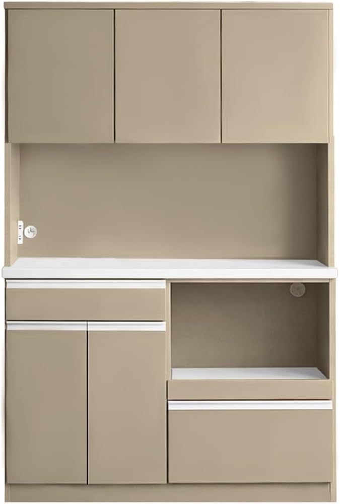 Amazon｜Pure Luxe キッチンボード 120cm 食器棚 収納 キッチン モイス