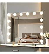 Amazon.co.jp: BEAUTME化粧鏡 女優ミラー大きい 照明付きミラー 壁掛け