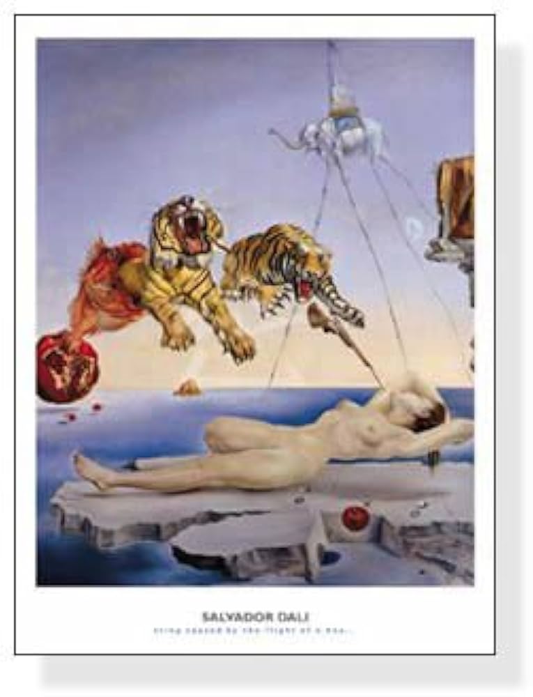 Amazon.co.jp: ポスター サルバドール ダリ 目覚めの直前、柘榴の