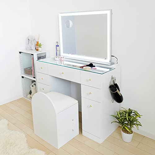 化粧台 鏡台 ドレッサー コンセント付 ドレッサー デスク」の人気商品