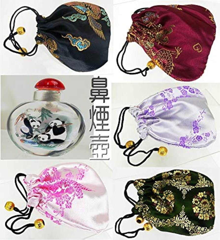 Amazon.co.jp: 鼻煙壺 (小) 鶴 中国伝統工芸品 内絵ガラス瓶 スナッフ