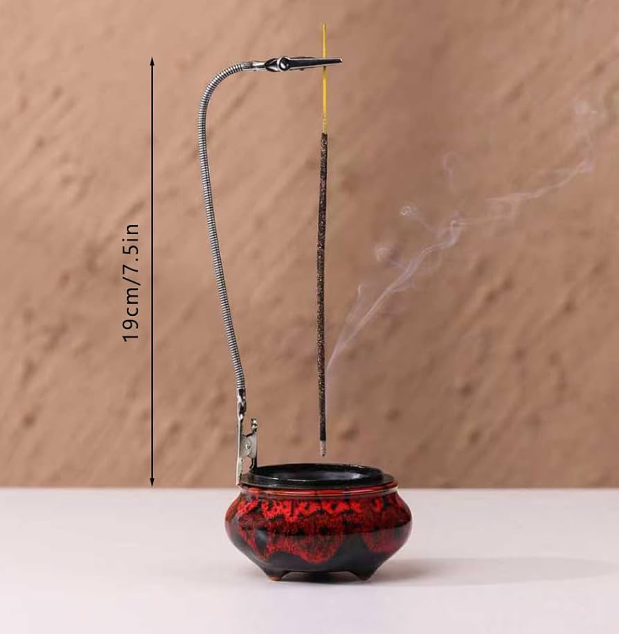 Amazon.co.jp: LAMDAWN セラミック香炉 お香ホルダー + 断熱材付き