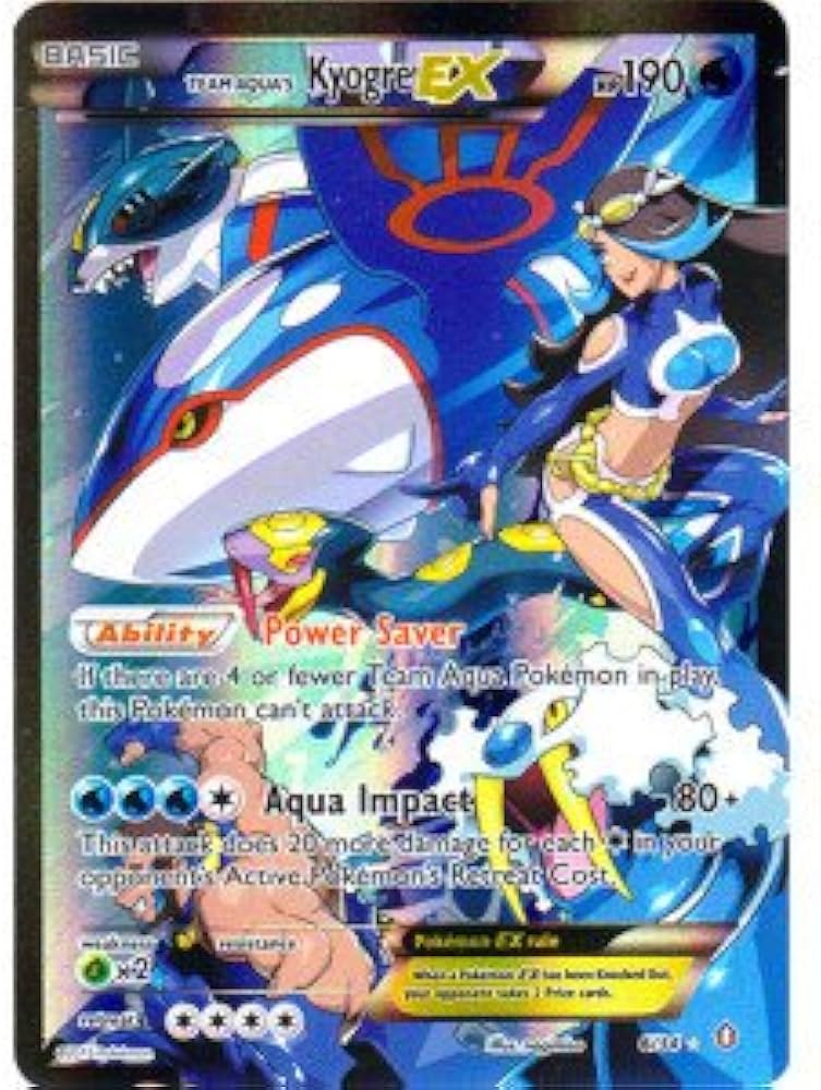Amazon.com: Pokemon - Team Aqua39;s Kyogre-EX (6/34) - Double