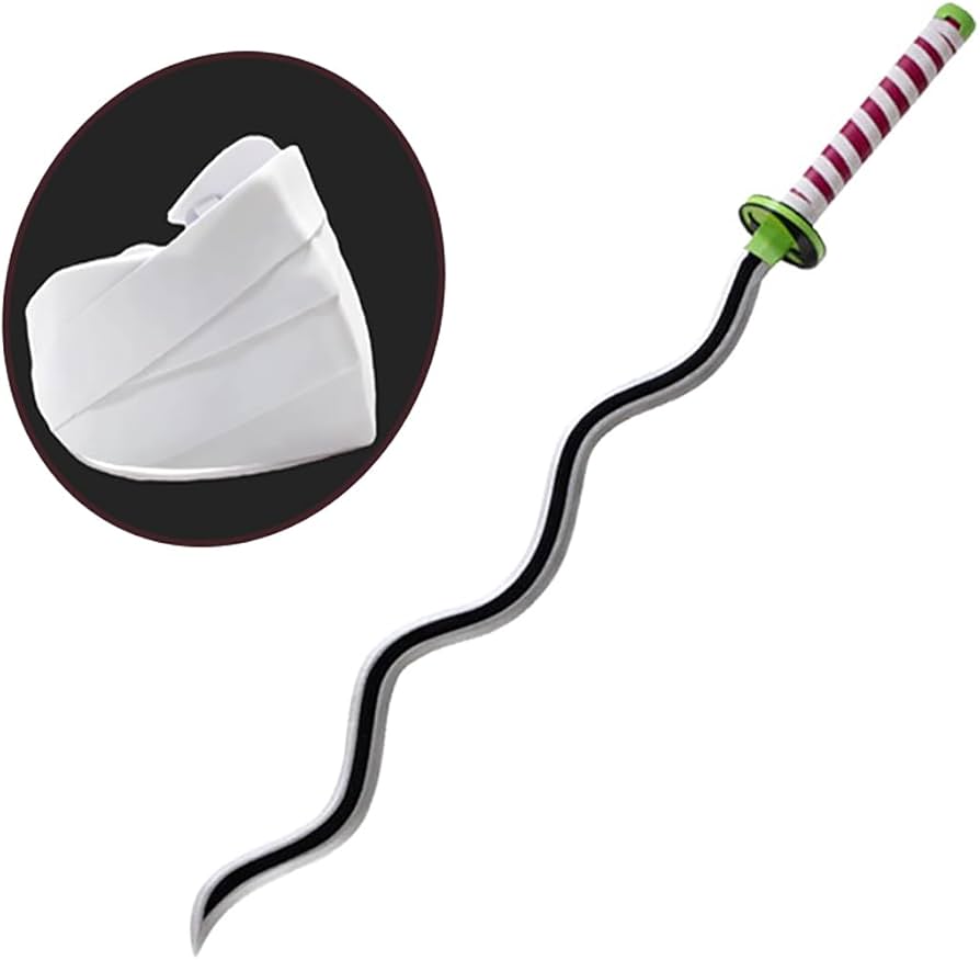 Amazon.co.jp: 伊黒小芭内 日輪刀 鬼滅の刃 大人 蛇柱 ゴールド鍔