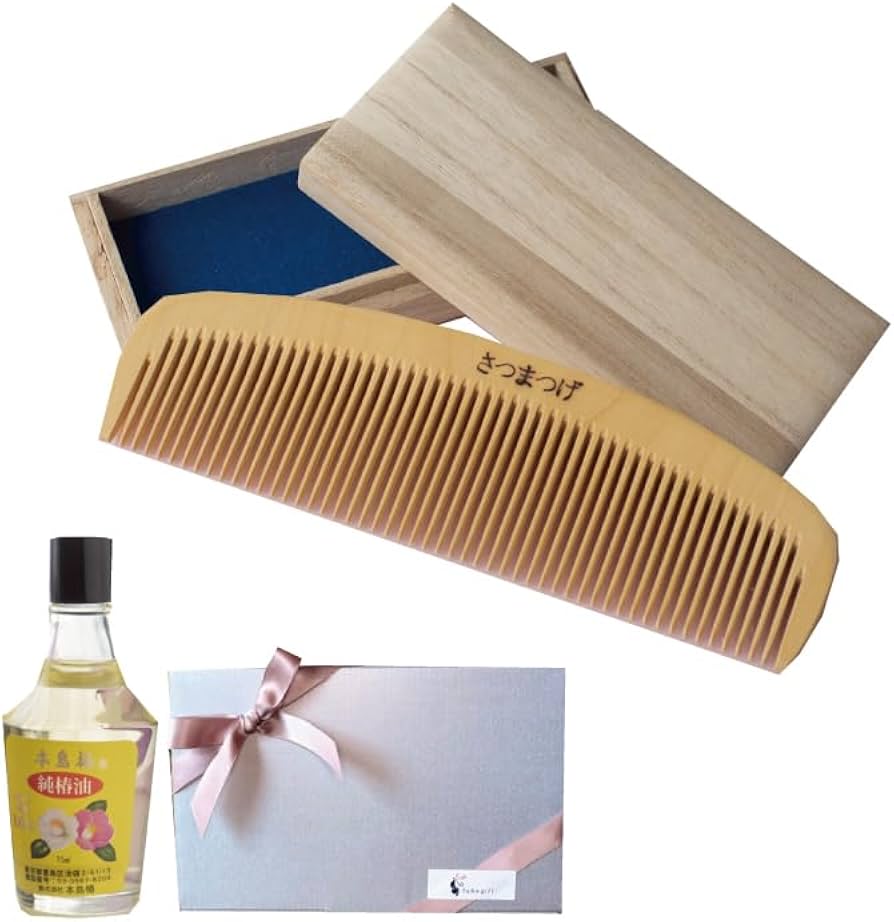 多つげ製作所 薩摩つげ コーム ヘアケア つげ櫛 桜島椿27g付き 多つげ