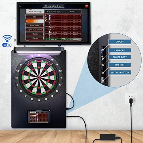 Amazon.co.jp: プロフェッショナル電子ダーツボード、ナイロンダーツ