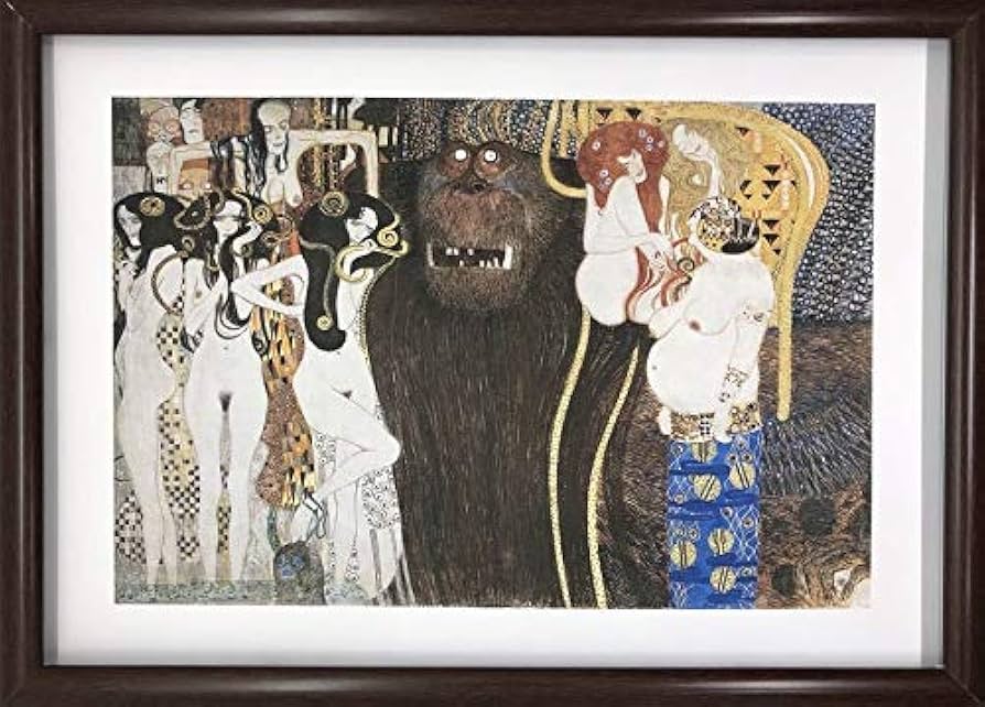 Amazon.co.jp: グスタフ・クリムト ベートーヴェンフリーズ 壁画 部分