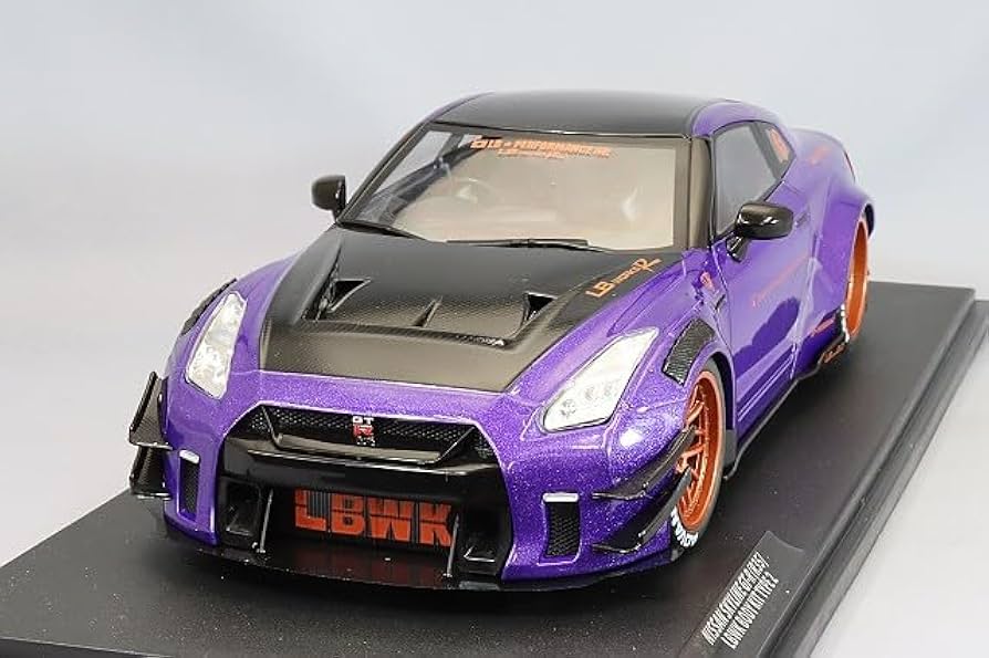 Amazon.com: SOLIDO 1/18 LB-WORKS NISSAN GT-R (R35) 2022 PURPLE
