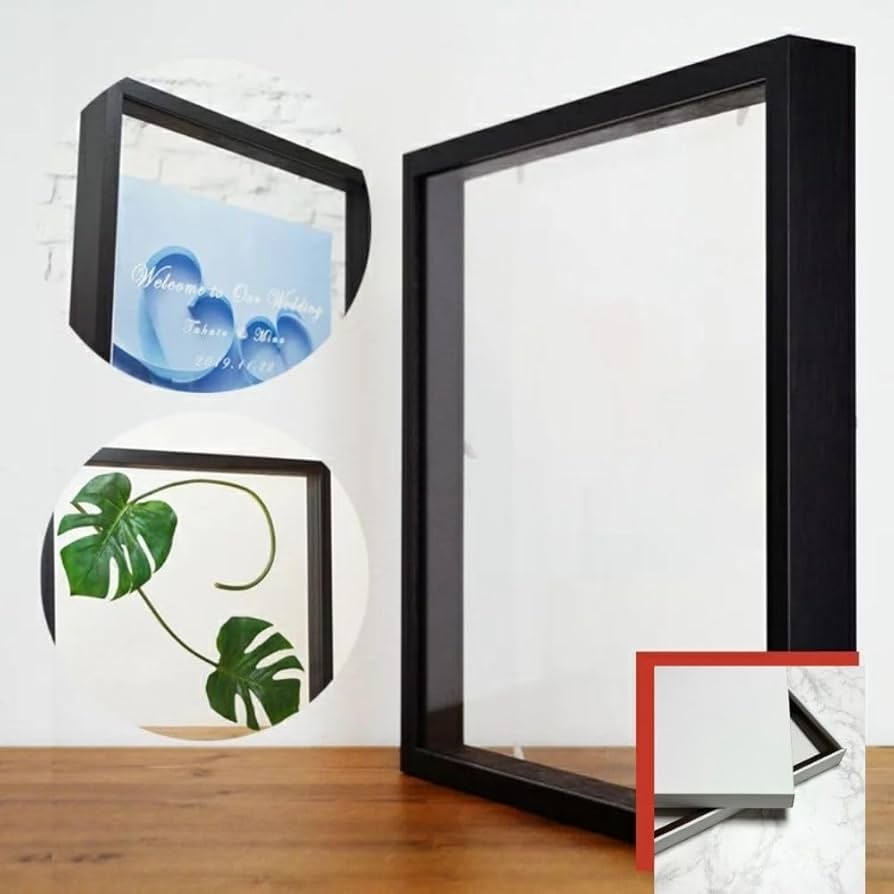 Amazon.co.jp: 額縁 A4 透明 後ろが透ける クリア ボックス フレーム