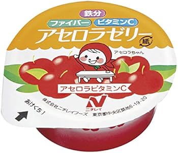 Amazon.co.jp: アセロラゼリー (食物繊維&Fe) 約40g×40個入 20077