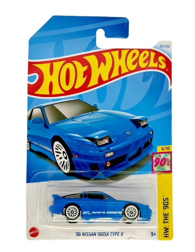 Amazon.co.jp: Hot Wheels 96 Nissan 180SX Type X (ブルー)、HW:90s 6