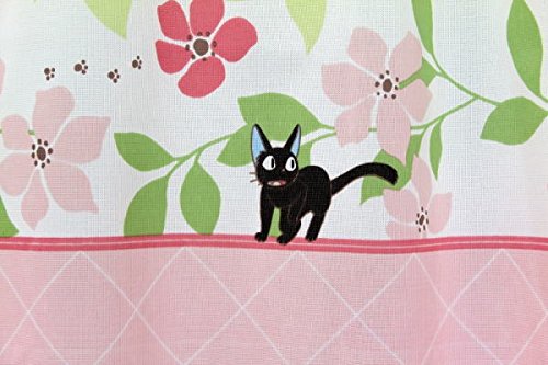 Amazon｜カフェカーテン 魔女の宅急便 ジジ柄 アンフルール 11112naru