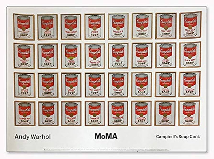 Amazon.co.jp: ポスター アンディ ウォーホル キャンベルスープ缶 1962