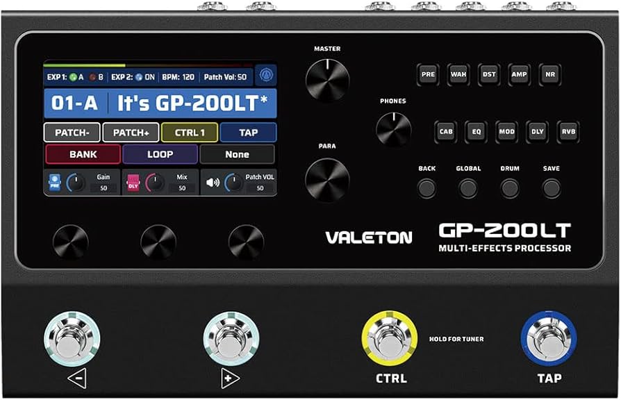 Amazon.com: Valeton GP-200LT Multi Effects Pedal Multi Effects