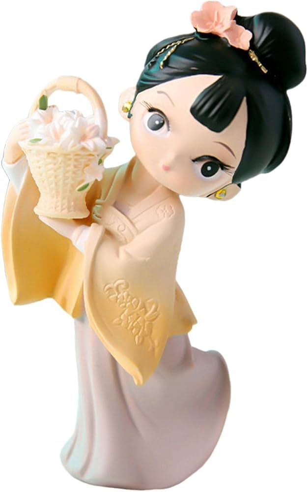 Amazon.co.jp: ホームデコレーション 伝統的な中国の女の子像彫刻卓上