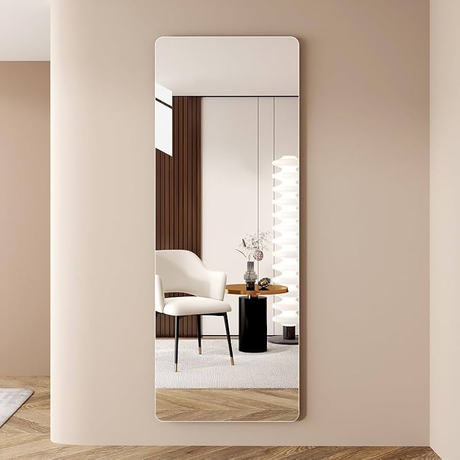 Amazon.co.jp: 貼る鏡 壁 姿見鏡 割れない 全身鏡 安全で防爆 丸みを