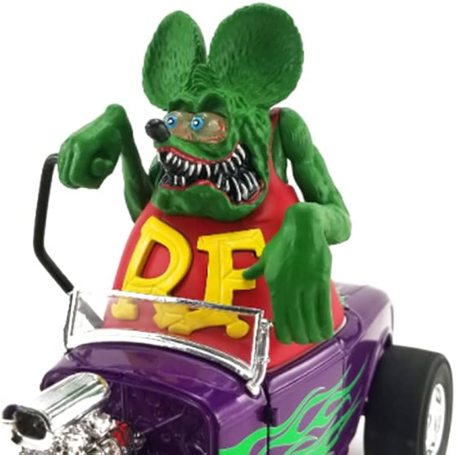Amazon | ACME 1:18 RAT FINK 1932 FORD BLOW HOT ROD ROADSTER with