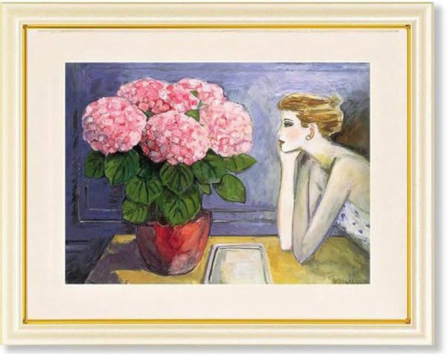 Amazon.co.jp: 絵画 カシニョール・あじさい アート インテリア 花