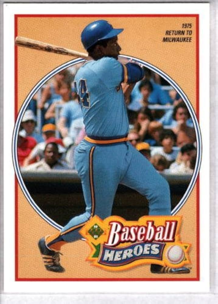 Amazon.com: HANK AARON 1991 Upper Deck Baseball Heroes #24