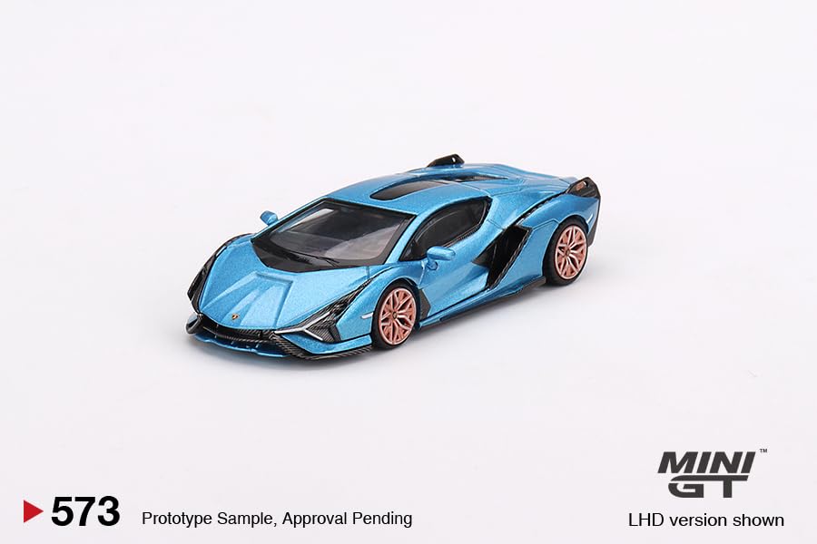 Amazon.com: Truescale Miniatures Lambo Sian FKP 37 Blu Aegir Blue