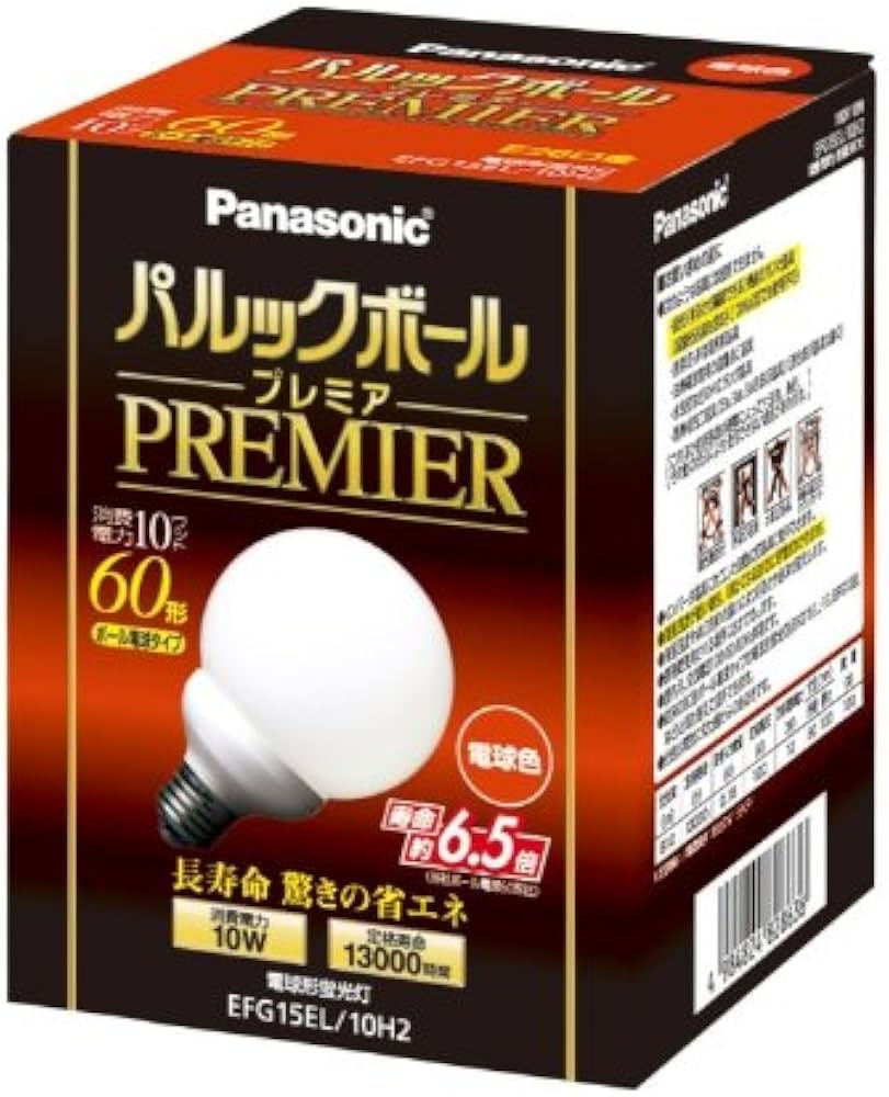 Amazon | パナソニック パルックボールプレミア G15形 電球色 電球60形