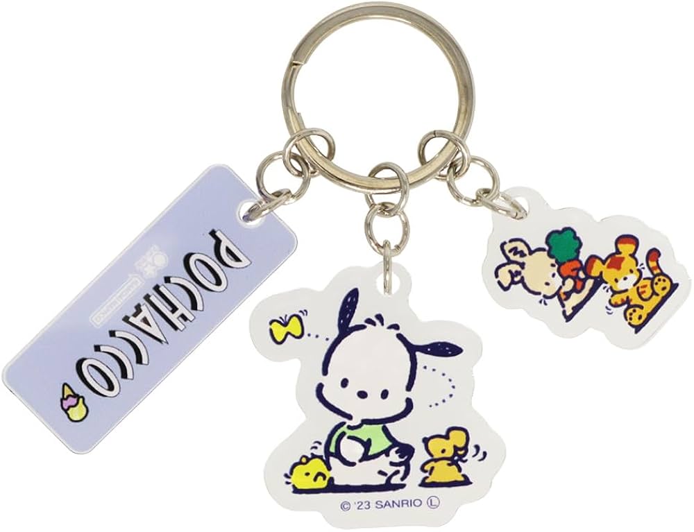 Amazon | [サンスター文具] サンリオ キーホルダー 3連アクリル レトロ