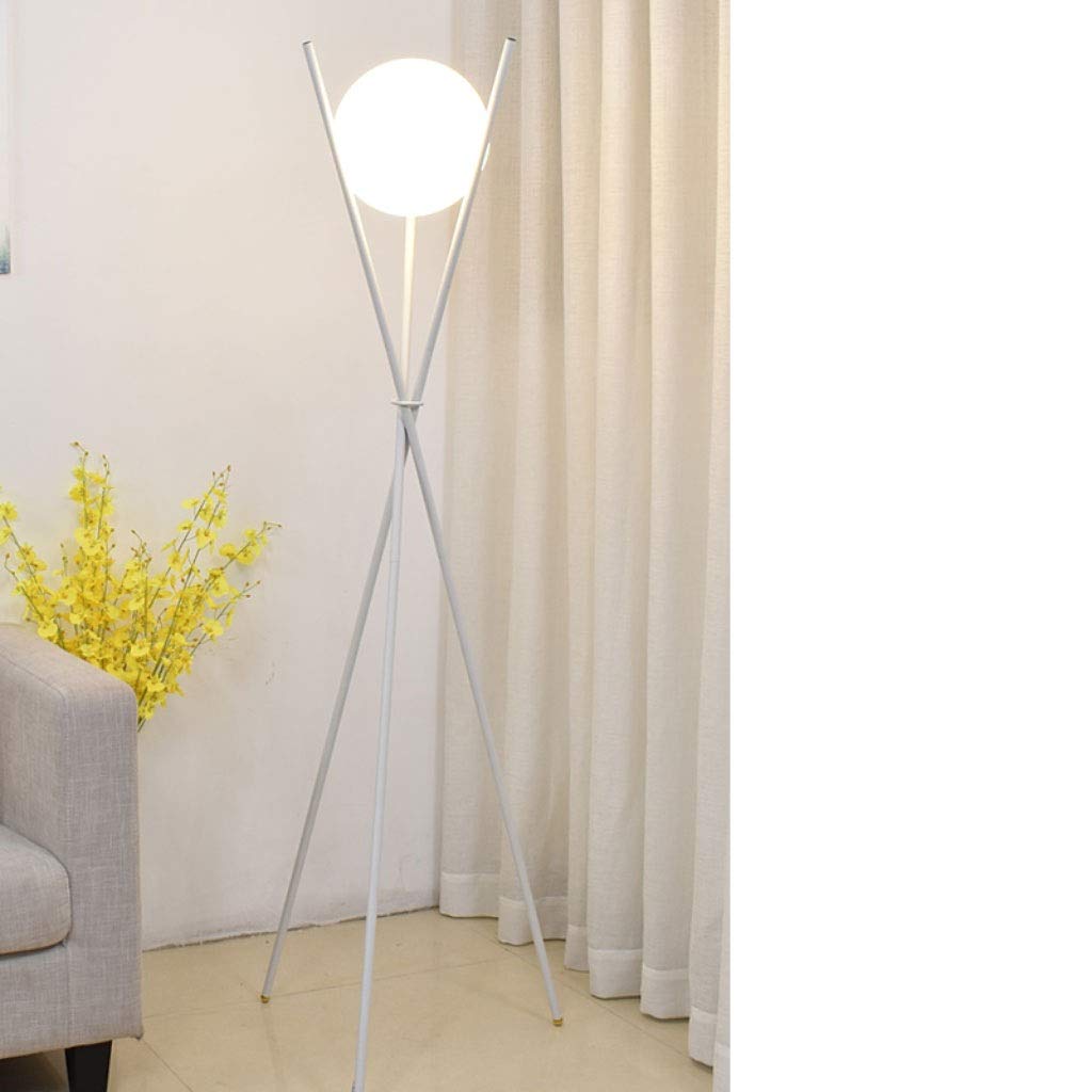 Amazon.co.jp : フロアランプ 現代のガラスボールゴールドフロアランプ