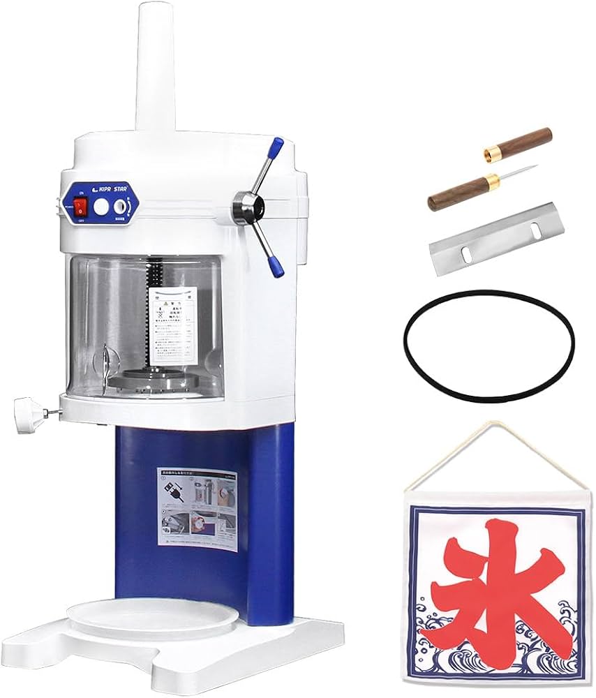 Amazon | かき氷機 電動 ふわふわ 業務用 ブロックアイススライサー