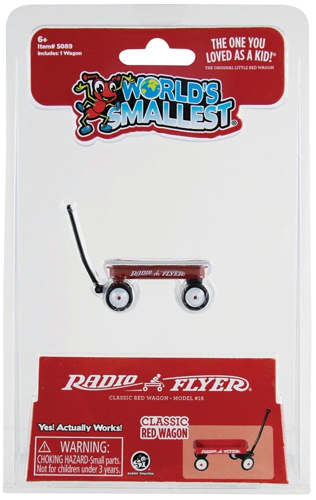 Amazon.com: World's Smallest Radio Flyer Classic Red Wagon : Toys