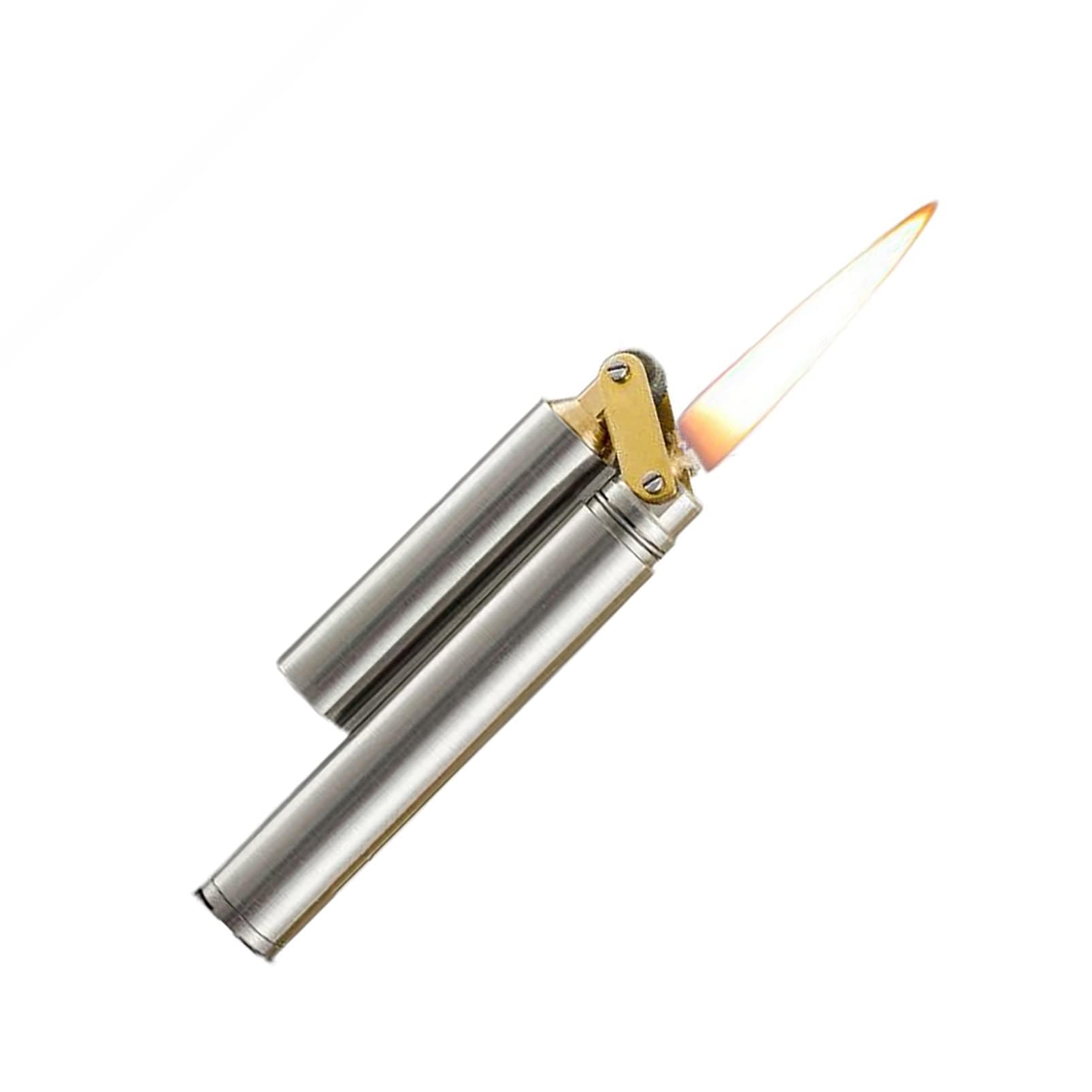 Amazon.co.jp: 灯油ライター、ヌンチャク真鍮ライター、屋外用超薄型