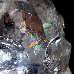 Amazon | 入手困難 極上品質 超透明 水晶 ドクロ クリスタルスカル 虹