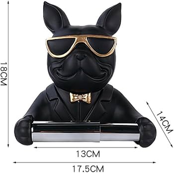 Amazon｜Auyyhui ブルドッグ トイレットペーパーホルダー・タオル掛け