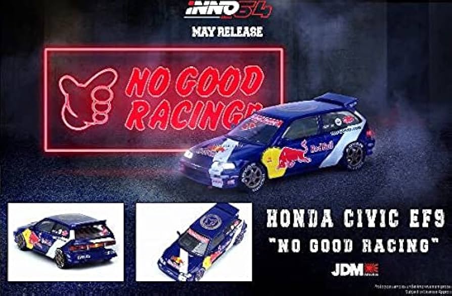 Amazon | INNO 1/64 ホンダ シビック EF9 NO GOOD RACING レッドブル