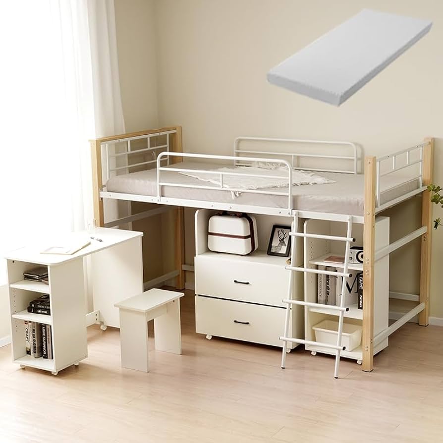 Amazon.co.jp: マット付き システムベッド ロフトベッド 子供 ロー