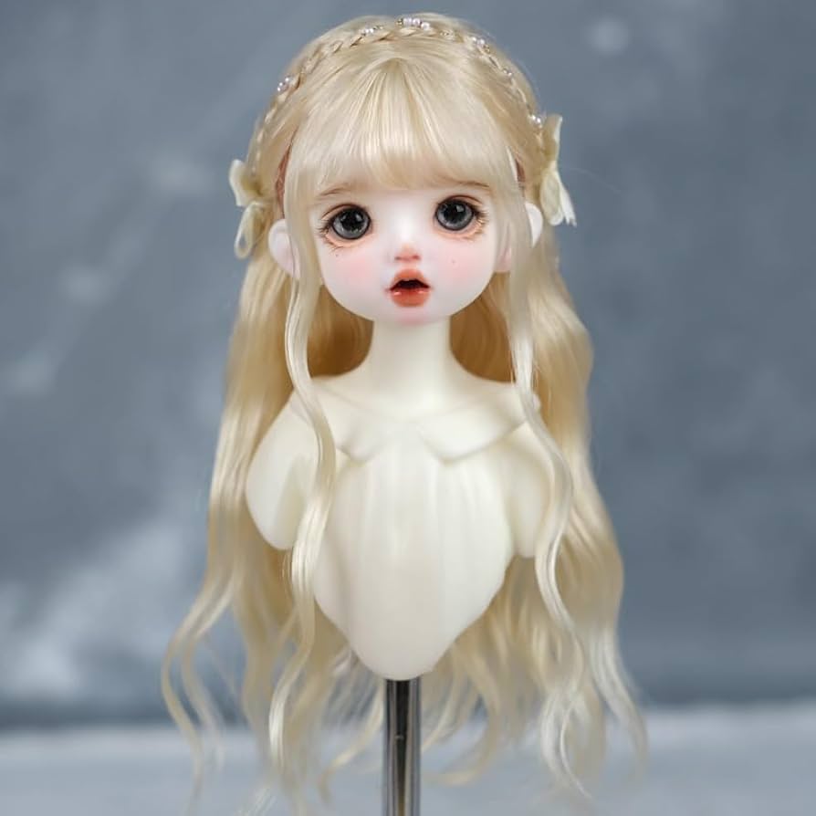 Amazon | ウィッグのみ 1/6 SD DD BJD ドールウィッグ ロングヘア 6-7