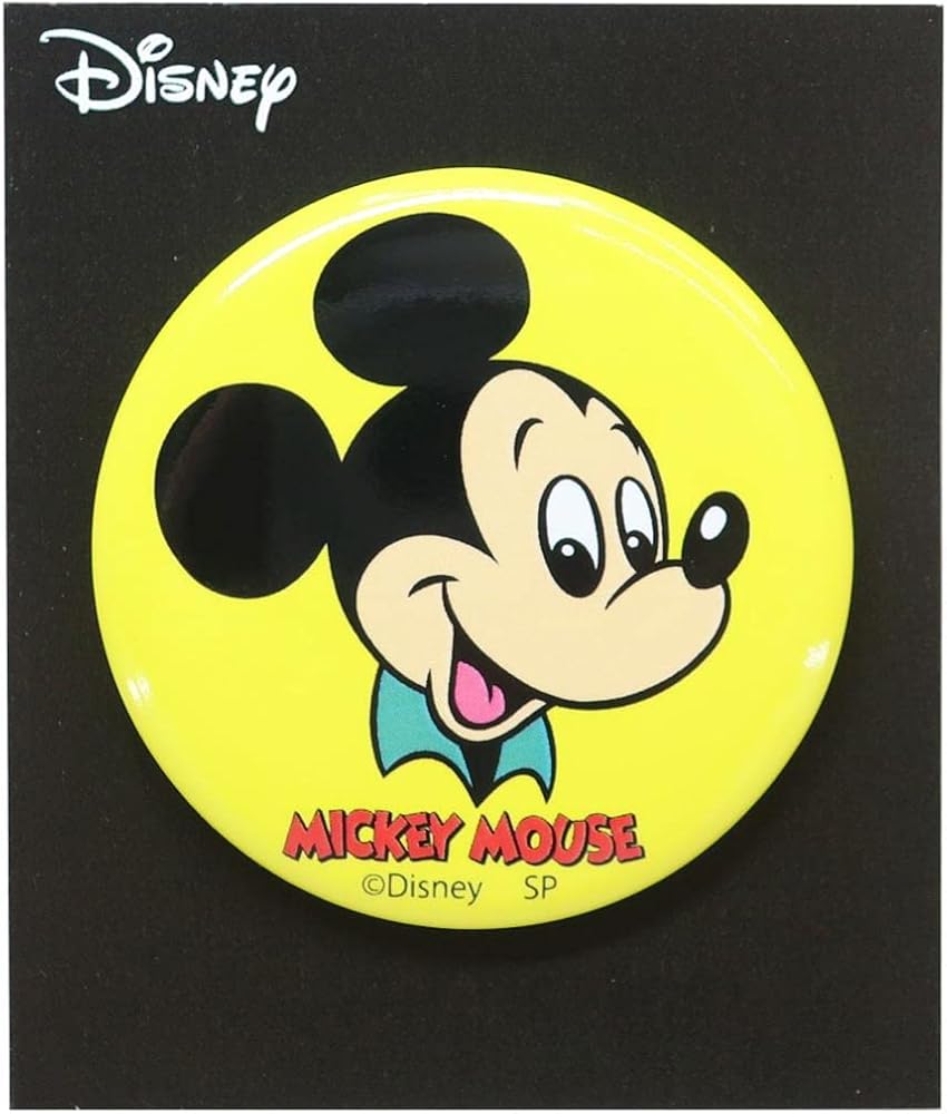 Amazon.co.jp: ミッキーマウス[缶バッジ]カンバッジ/ロゴ ディズニー