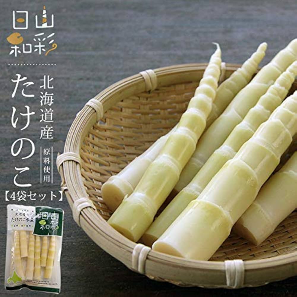 Amazon.co.jp: たけのこ 70g×4袋(北海道産)(山彩日和)優しい甘さ