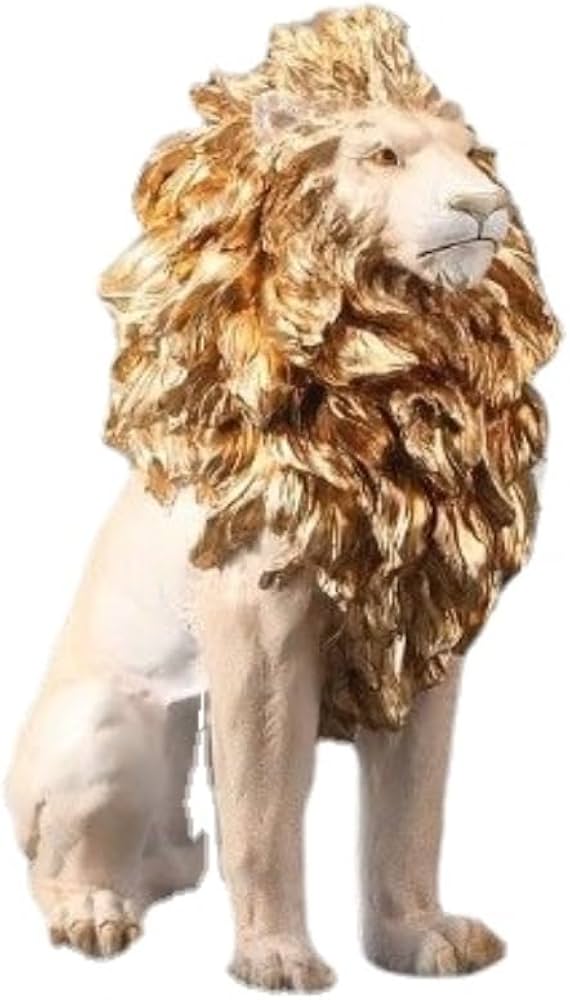 Amazon.co.jp: ライオン匹彫刻 置物 彫刻家の装飾アクセサリー工芸品の