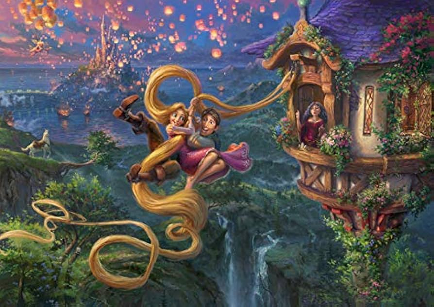 Amazon.co.jp: 西洋絵画 トーマスキンケード ラプンツェル アップ イン