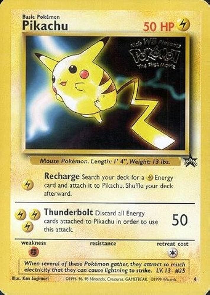 Amazon.co.jp: Pokemon - Pikachu (4) - Wizards Black Star Promos