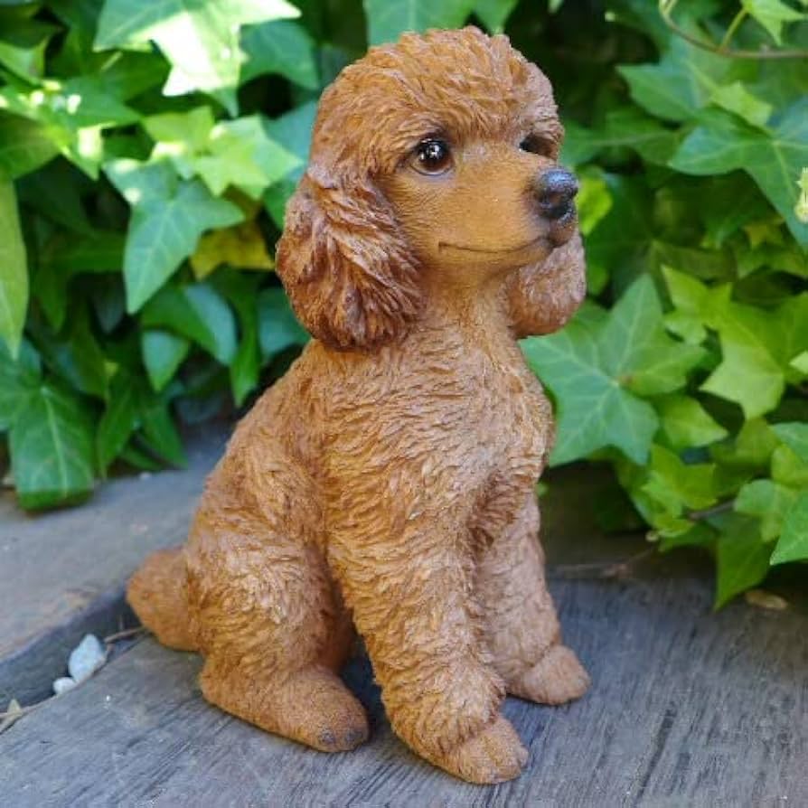 Amazon.co.jp: 犬の置物 プードル いぬ イヌ 動物