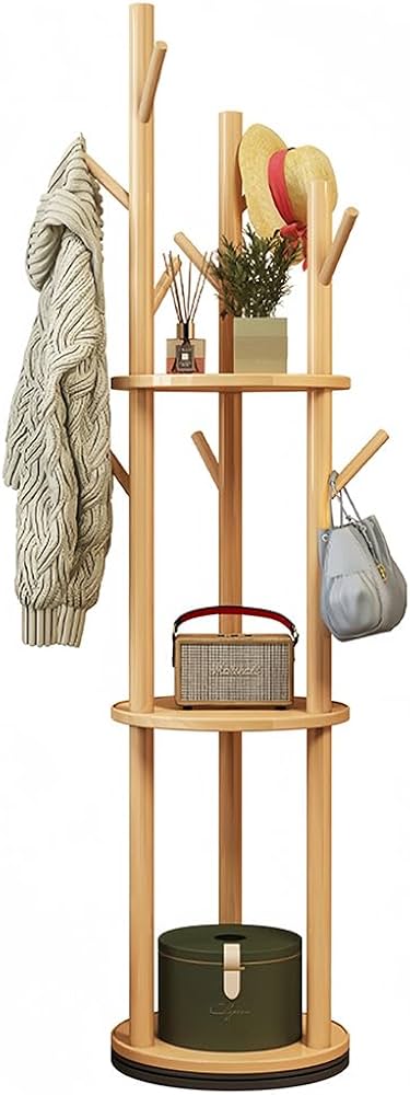 Amazon.co.jp: Sacalority ボールハンガー 木製 ハンガーラック コート