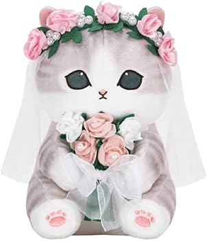 Amazon.co.jp: mofusand にゃんこのウエディング ペアぬいぐるみ 花嫁