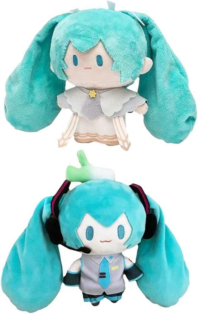 Amazon.co.jp: 初音 ぬいぐるみ ミク 人形 15cm ドール 葱 星 ミク