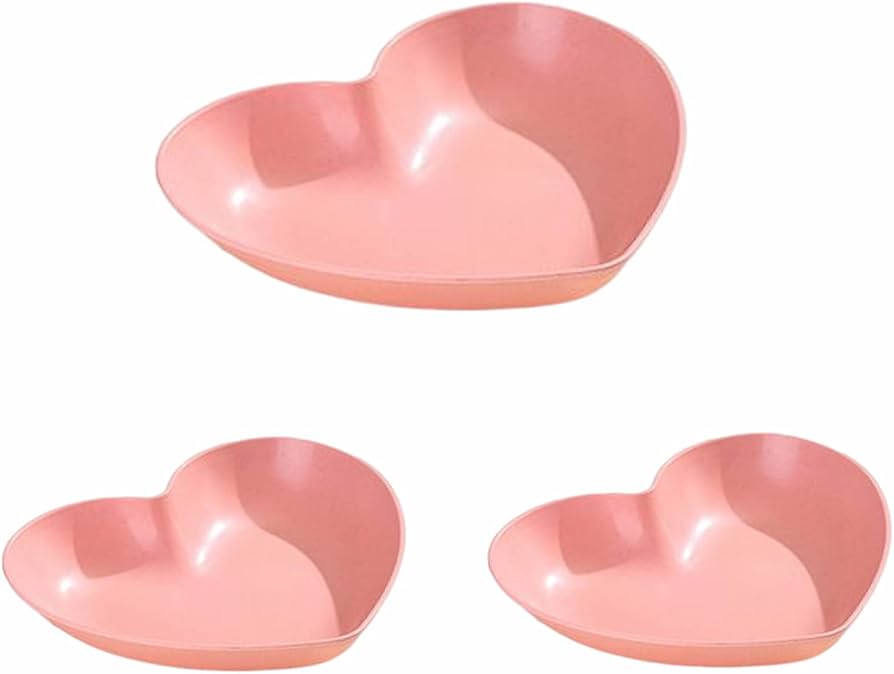 Amazon.co.jp: HSNAXingLife 3個 ハート形皿、ハート型のプレート