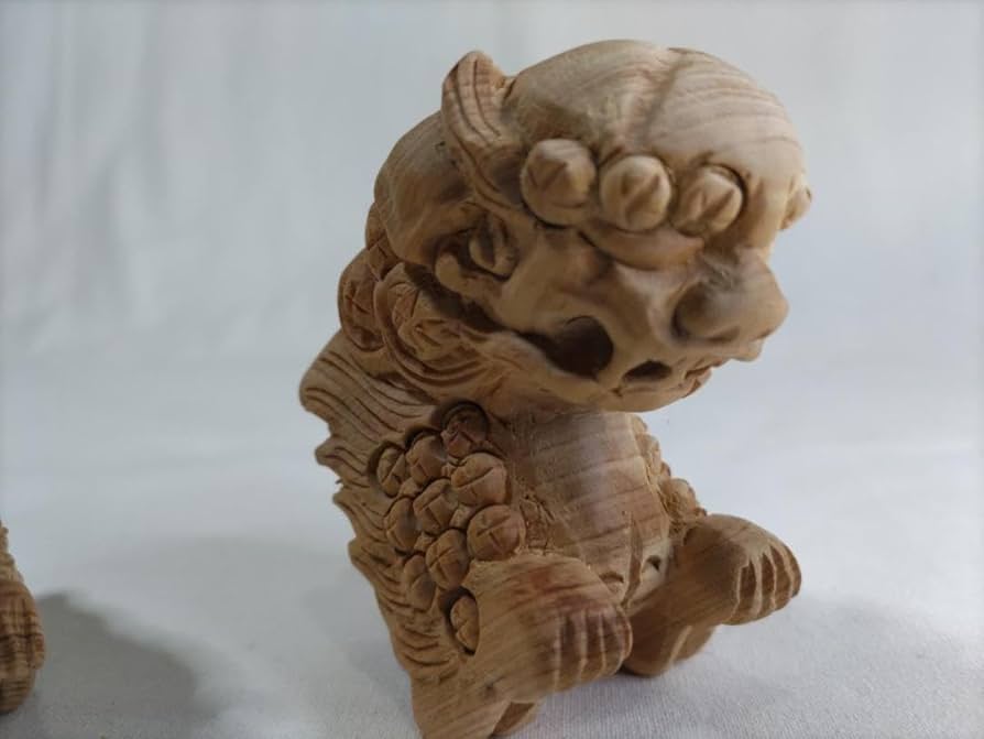 Amazon.co.jp: 獅子鼻1.5寸 社寺仏閣、神輿、山車彫刻、1組（阿吽2体