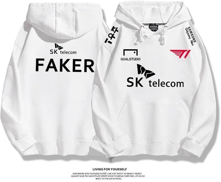 Amazon.co.jp: FAKER 同型 パーカー SKT T1 フェイカー チーム