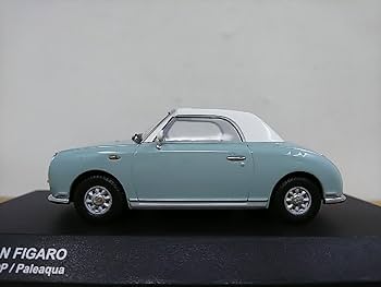 Amazon | □ 京商 1/43 NISSAN FIGARO OPEN TOP ペールアクア/ブルー