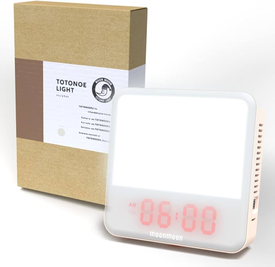 Amazon.co.jp: moonmoon トトノエライト 光 目覚まし時計