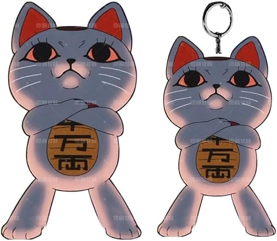 ダンダダンターボババア招き猫根付ストラップ